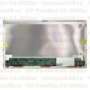 Матрица для ноутбука HP Pavilion G6-2026sr (1366x768 HD) TN, 40pin, Матовая