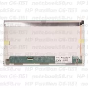 Матрица для ноутбука HP Pavilion G6-1151 (1366x768 HD) TN, 40pin, Матовая