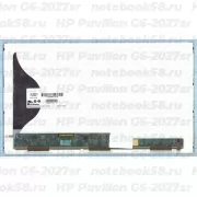 Матрица для ноутбука HP Pavilion G6-2027sr (1366x768 HD) TN, 40pin, Матовая