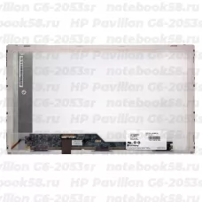 Матрица для ноутбука HP Pavilion G6-2053sr (1366x768 HD) TN, 40pin, Матовая