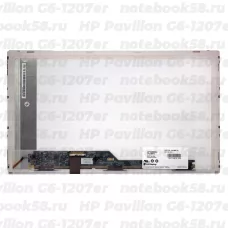 Матрица для ноутбука HP Pavilion G6-1207er (1366x768 HD) TN, 40pin, Матовая