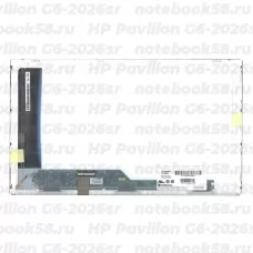 Матрица для ноутбука HP Pavilion G6-2026sr (1366x768 HD) TN, 40pin, Матовая