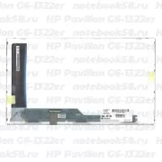 Матрица для ноутбука HP Pavilion G6-1322er (1366x768 HD) TN, 40pin, Матовая