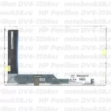 Матрица для ноутбука HP Pavilion DV6-3106er (1366x768 HD) TN, 40pin, Матовая