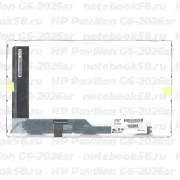 Матрица для ноутбука HP Pavilion G6-2026sr (1366x768 HD) TN, 40pin, Матовая