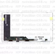 Матрица для ноутбука HP Pavilion G6-2022 (1366x768 HD) TN, 40pin, Матовая