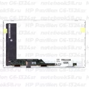 Матрица для ноутбука HP Pavilion G6-1324sr (1366x768 HD) TN, 40pin, Матовая