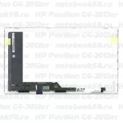 Матрица для ноутбука HP Pavilion G6-2012er (1366x768 HD) TN, 40pin, Матовая