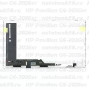 Матрица для ноутбука HP Pavilion G6-2026er (1366x768 HD) TN, 40pin, Матовая