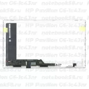 Матрица для ноутбука HP Pavilion G6-1c43nr (1366x768 HD) TN, 40pin, Матовая