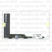 Матрица для ноутбука HP Pavilion G6-1176 (1366x768 HD) TN, 40pin, Глянцевая