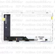 Матрица для ноутбука HP Pavilion G6-2006sr (1366x768 HD) TN, 40pin, Матовая