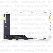 Матрица для ноутбука HP Pavilion G6-2016 (1366x768 HD) TN, 40pin, Матовая