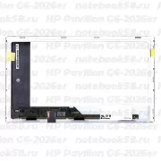 Матрица для ноутбука HP Pavilion G6-2026er (1366x768 HD) TN, 40pin, Матовая