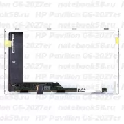 Матрица для ноутбука HP Pavilion G6-2027er (1366x768 HD) TN, 40pin, Матовая