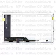 Матрица для ноутбука HP Pavilion G6-2051sr (1366x768 HD) TN, 40pin, Матовая