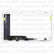 Матрица для ноутбука HP Pavilion G6-2071 (1366x768 HD) TN, 40pin, Матовая