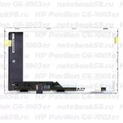 Матрица для ноутбука HP Pavilion G6-1003er (1366x768 HD) TN, 40pin, Матовая