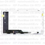 Матрица для ноутбука HP Pavilion G6-1072 (1366x768 HD) TN, 40pin, Матовая