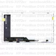 Матрица для ноутбука HP Pavilion DV6-3072er (1366x768 HD) TN, 40pin, Матовая