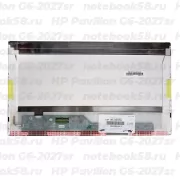 Матрица для ноутбука HP Pavilion G6-2027sr (1366x768 HD) TN, 40pin, Матовая