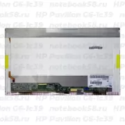 Матрица для ноутбука HP Pavilion G6-1c39 (1366x768 HD) TN, 40pin, Глянцевая