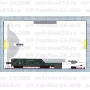 Матрица для ноутбука HP Pavilion G6-2018 (1366x768 HD) TN, 40pin, Матовая