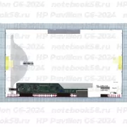 Матрица для ноутбука HP Pavilion G6-2024 (1366x768 HD) TN, 40pin, Матовая