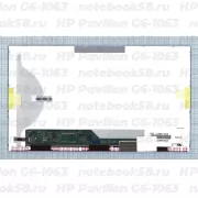 Матрица для ноутбука HP Pavilion G6-1063 (1366x768 HD) TN, 40pin, Матовая