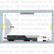 Матрица для ноутбука HP Pavilion G6-1b28 (1366x768 HD) TN, 40pin, Матовая