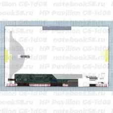 Матрица для ноутбука HP Pavilion G6-1d08 (1366x768 HD) TN, 40pin, Матовая