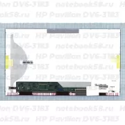 Матрица для ноутбука HP Pavilion DV6-3183 (1366x768 HD) TN, 40pin, Матовая