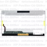 Матрица для ноутбука HP Pavilion G6-1209er (1366x768 HD) TN, 40pin, Глянцевая