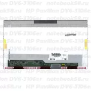 Матрица для ноутбука HP Pavilion DV6-3106er (1366x768 HD) TN, 40pin, Матовая