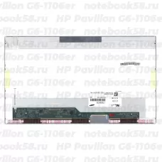 Матрица для ноутбука HP Pavilion G6-1106er (1366x768 HD) TN, 40pin, Глянцевая