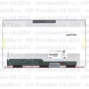 Матрица для ноутбука HP Pavilion G6-1234 (1366x768 HD) TN, 40pin, Глянцевая