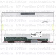 Матрица для ноутбука HP Pavilion DV6-3055sr (1366x768 HD) TN, 40pin, Глянцевая