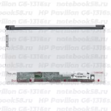 Матрица для ноутбука HP Pavilion G6-1316sr (1366x768 HD) TN, 40pin, Матовая