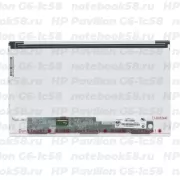 Матрица для ноутбука HP Pavilion G6-1c58 (1366x768 HD) TN, 40pin, Матовая