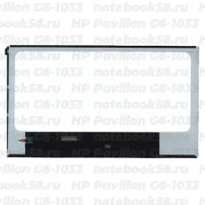 Матрица для ноутбука HP Pavilion G6-1033 (1366x768 HD) TN, 40pin, Глянцевая