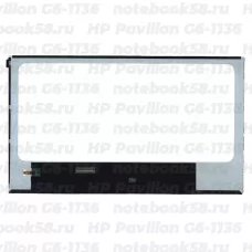 Матрица для ноутбука HP Pavilion G6-1136 (1366x768 HD) TN, 40pin, Глянцевая