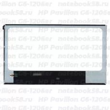 Матрица для ноутбука HP Pavilion G6-1206er (1366x768 HD) TN, 40pin, Глянцевая