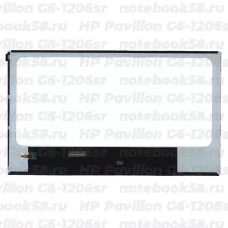 Матрица для ноутбука HP Pavilion G6-1206sr (1366x768 HD) TN, 40pin, Глянцевая