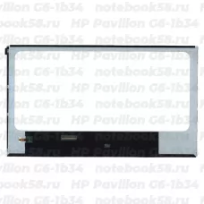 Матрица для ноутбука HP Pavilion G6-1b34 (1366x768 HD) TN, 40pin, Глянцевая