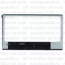 Матрица для ноутбука HP Pavilion G6-1c58 (1366x768 HD) TN, 40pin, Глянцевая