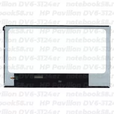 Матрица для ноутбука HP Pavilion DV6-3124er (1366x768 HD) TN, 40pin, Глянцевая