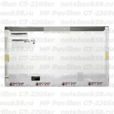 Матрица для ноутбука HP Pavilion G7-2205er (1600x900 HD+) TN, 40pin, Матовая