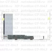 Матрица для ноутбука HP Pavilion G7-1043 (1600x900 HD+) TN, 40pin, Глянцевая