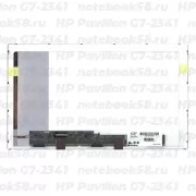 Матрица для ноутбука HP Pavilion G7-2341 (1600x900 HD+) TN, 40pin, Матовая