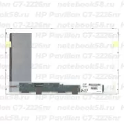 Матрица для ноутбука HP Pavilion G7-2226nr (1600x900 HD+) TN, 40pin, Матовая